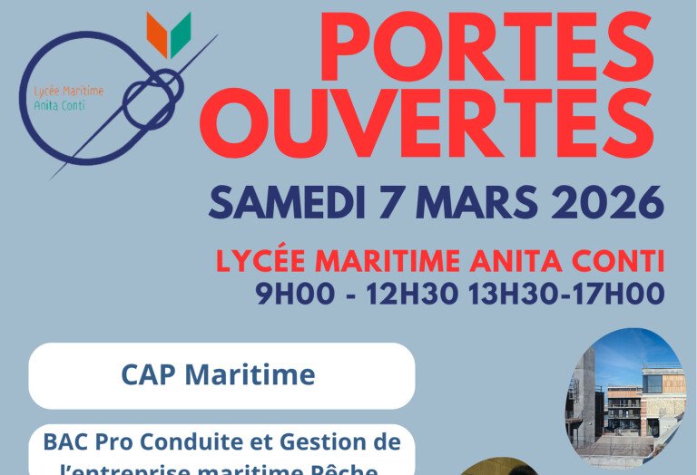 Journée Portes Ouvertes du Lycée Maritime Anita Conti – Cap sur l’avenir !